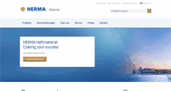 Desktop Screenshot of herma-material.de